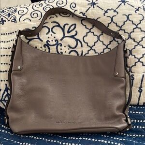 “SOLD”Michael Kors Taupe/Gray Leather Women's Bag